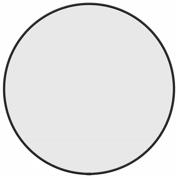 fekete falitükör í 50 cm Kerek