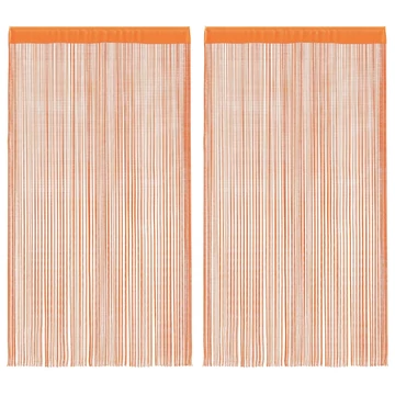 2 db narancssárga zsinórfüggöny 100 x 250 cm