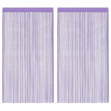 2 db lila zsinórfüggöny 140 x 250 cm