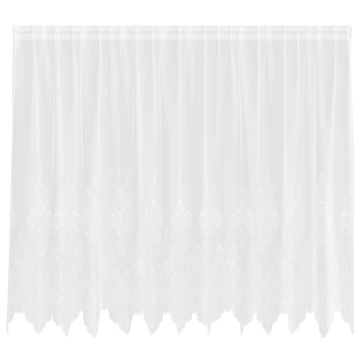Csipkés Függöny  Fehér 140 x 300 cm Poliészter