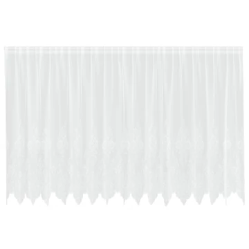 Csipkés Függöny  Fehér 160 x 400 cm Poliészter
