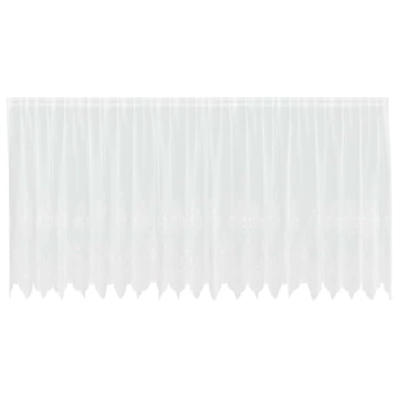 Csipkés Függöny  Fehér 180 x 500 cm Poliészter
