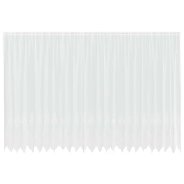 Csipkés Függöny  Fehér 220 x 600 cm Poliészter