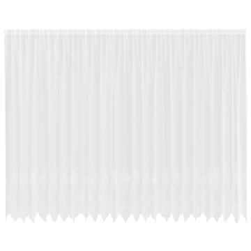 Csipkés Függöny  Fehér 280 x 600 cm Poliészter