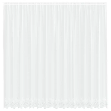 Csipkés Függöny  Fehér 200 x 400 cm Poliészter
