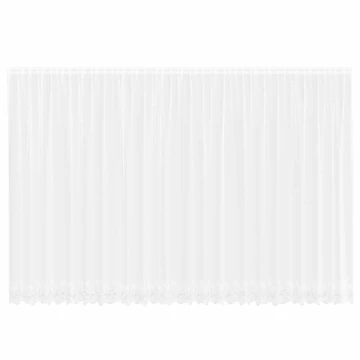 Csipkés Függöny  Fehér 200 x 600 cm Poliészter