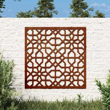 vidaXL mór stí­lusú corten acél kerti faldí­sz 55x55 cm