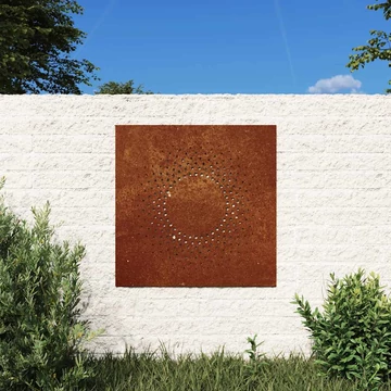 vidaXL napmintás corten acél kerti faldí­sz 55 x 55 cm