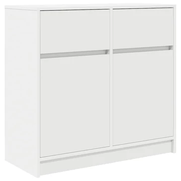 vidaXL fehér szerelt fa tálalószekrény fiókos 80x34x76 cm