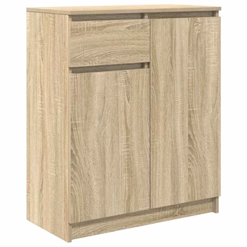 vidaXL sonoma tölgy szerelt fa tálalószekrény fiókos 71x35x84 cm