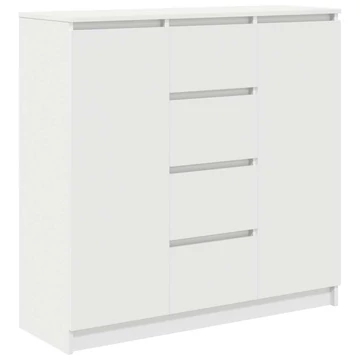 vidaXL fehér szerelt fa tálalószekrény fiókos 100,5x35x98,5 cm