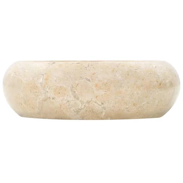 vidaXL krémszí­nű márvány mosdókagyló 40 x 12 cm