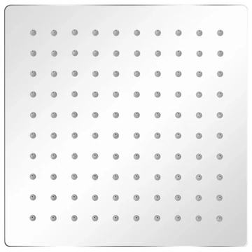 vidaXL Rozsdamentes acél zuhanyrózsa 20x20 cm négyszögletes