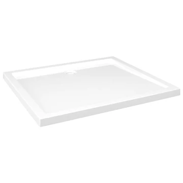 vidaXL téglalap alakú fehér ABS zuhanytálca 80 x 90 cm