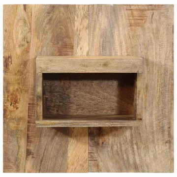 Falra szerelhető éjjeli szekrény 50 x 27 x 50 cm tömör fa 2 db