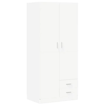 Fehér ruhásszekrény 80 x 52 x 180 cm