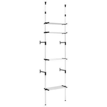 Alumínium teleszkópos szekrényrendszer polcokkal