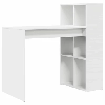 Asztal polcokkal tárolóval Fehér 108 x 55 x 103.5 cm