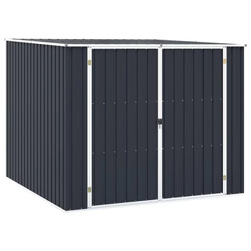 vidaXL antracitszürke horganyzott acél kerti fészer 195 x 198 x 159 cm
