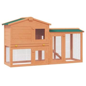 Kültéri nagyméretű fa nyúlketrec/kisállatketrec