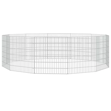 12 paneles horganyzott vas szabadon álló állatketrec 54 x 60 cm