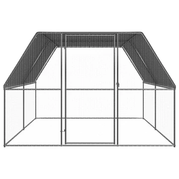 Kültéri horganyzott acél tyúkól 3x4x2 m