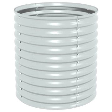 ezüstszínű horganyzott acél kerti magaságyás 80 x 80 x 81 cm