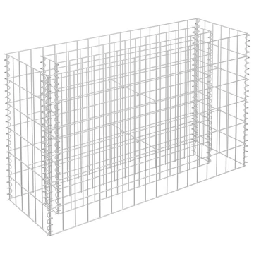 horganyzott acél gabion magaságyás 90 x 30 x 60 cm