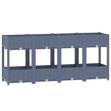 műanyag magaságyás 160 x 40 x 71 cm