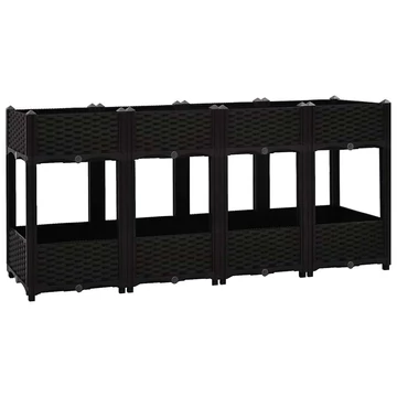 műanyag magaságyás 160 x 40 x 71 cm