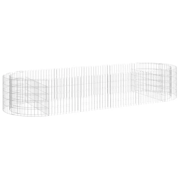 horganyzott vas gabion magaságyás 300x100x50 cm