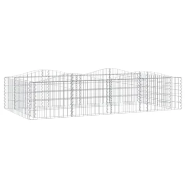 í­ves horganyzott vas gabion magaságyás 200x100x50 cm