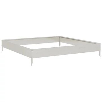 rozsdamentes acél kerti magaságyás 100 x 100 x 18,5 cm