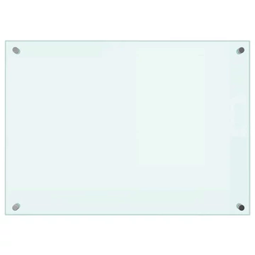 vidaXL fehér edzett üveg konyhai fröccsenésgátló 70 x 50 cm