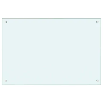 vidaXL fehér edzett üveg konyhai fröccsenésgátló 90 x 60 cm