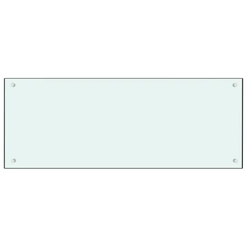 vidaXL fehér edzett üveg konyhai fröccsenésgátló 100 x 40 cm