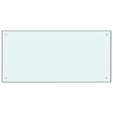 vidaXL fehér edzett üveg konyhai fröccsenésgátló 100 x 50 cm