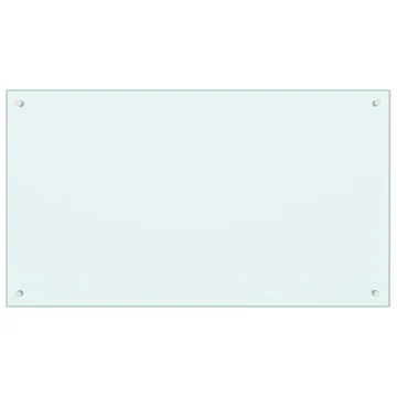 vidaXL fehér edzett üveg konyhai fröccsenésgátló 100 x 60 cm