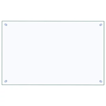 vidaXL átlátszó edzett üveg konyhai fröccsenésgátló 80 x 50 cm