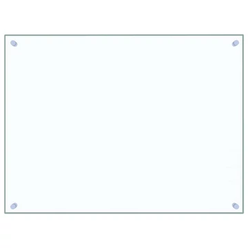 vidaXL átlátszó edzett üveg konyhai fröccsenésgátló 80 x 60 cm