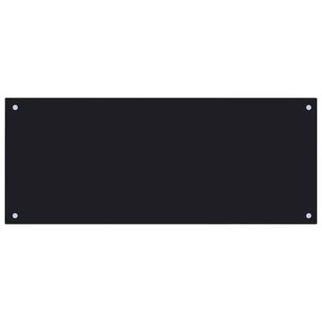 vidaXL fekete edzett üveg konyhai fröccsenésgátló 100 x 40 cm