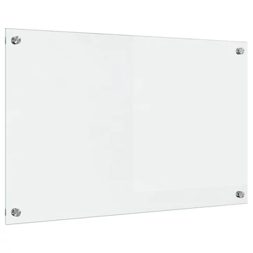 vidaXL Konyhai fröccsenésgátló ítlátszó 80 x 50 cm edzett üveg