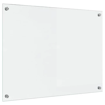 vidaXL Konyhai fröccsenésgátló ítlátszó 80 x 60 cm edzett üveg