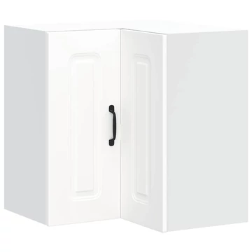 vidaXL Konyhai fali sarokszekrény Kalmar fehér szí­nű műfa