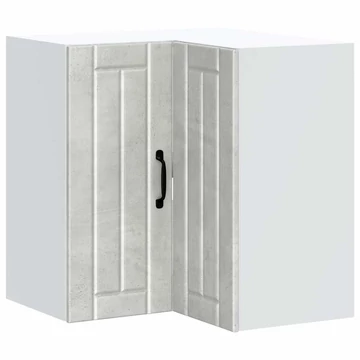 vidaXL Lucca betonszürke szerelt fa konyhai fali sarokszekrény