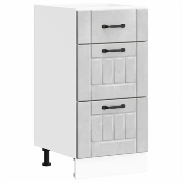 vidaXL Konyhai alsó szekrény Lucca betonszürke szerelt fa