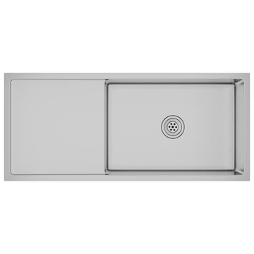 vidaXL kézzel készült rozsdamentes acél mosogató