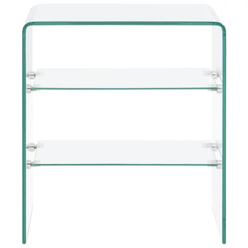 Edzett üveg dohányzóasztal 50x40x56 cm