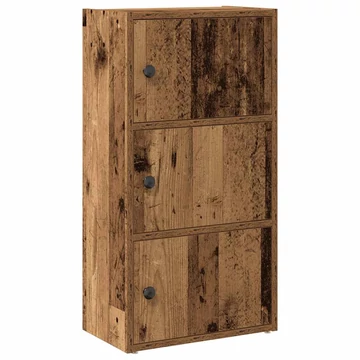 Antik fa színű könyvespolc 40x24x77 cm