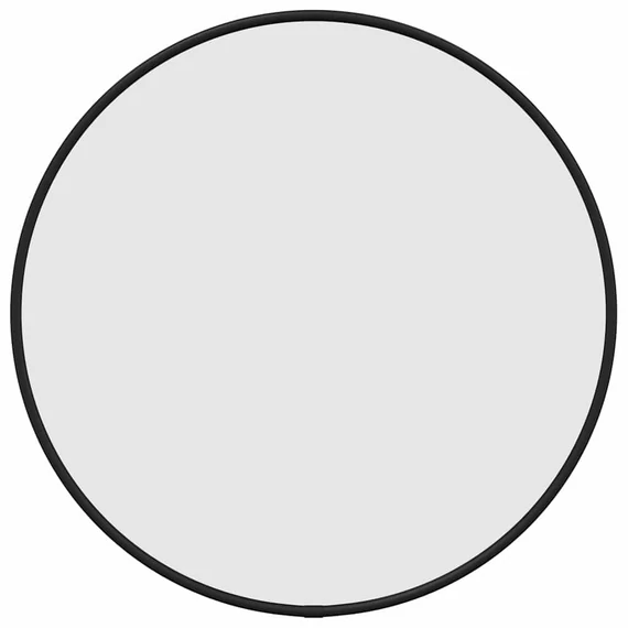 fekete falitükör í 40 cm Kerek